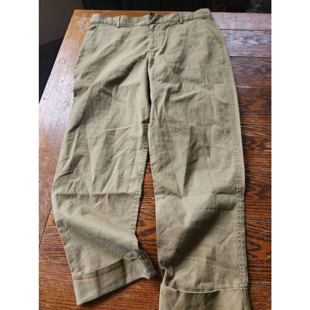 Peruvian Connection | Ventura Linen Blend Cuffed Trousers sz 14